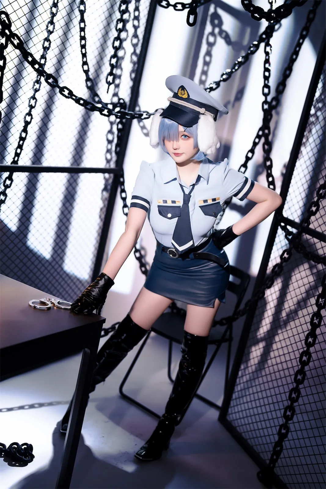 Hoshilily (星之迟迟) Rem Dog-Eared Police Officer - ReZero-erohere30.webp